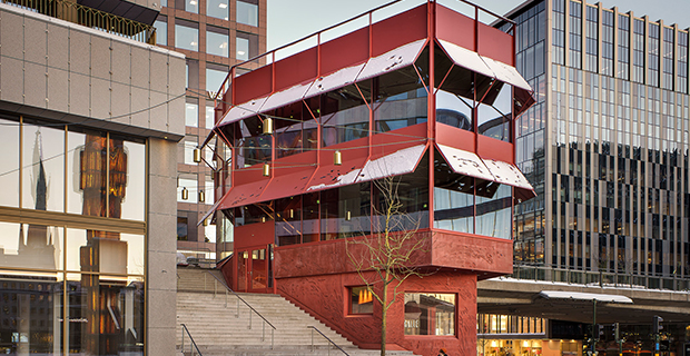 Restaurang Röda Huset Stockholm ligger i ett av de nominerade projekten.